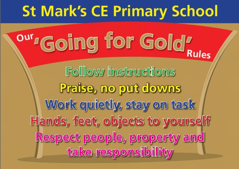 'Going For Gold!'- Behaviour At St Mark's - St Mark's C Of E Primary School